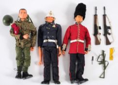 A group of three Pedigree Tommy Gunn figures:, Grenadier Guards,
