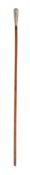 A silver plate mounted swagger stick with Bedfordshire Regiment crest:,