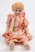 SFBJ Paris, a French bisque head doll: impressed S.F.B.J. 60. Paris.8.