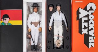 A Craftone 1/6th 'Clockwise Alex' figure and one other similar Clockwork Orange figure:,