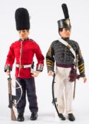 An Action Man flock hair Grenadier Guard and Dress Marine:,