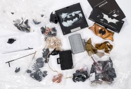 A small collection of various 1/6th and 1/4th scale figure accessories mainly Batman related: and