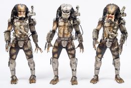 Three Neca 1/4th scale 'Predator' figures in original boxes.