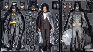 A Hot Toys 1/6th scale 'Batman Returns' figures set MMS294, and a Batman with Tech Cowl figure:,
