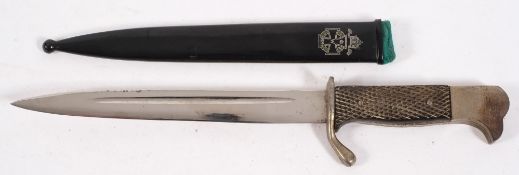 An Imperial German army fighting knife: with 14cm.