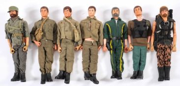 A group of seven various Action Man figures:,