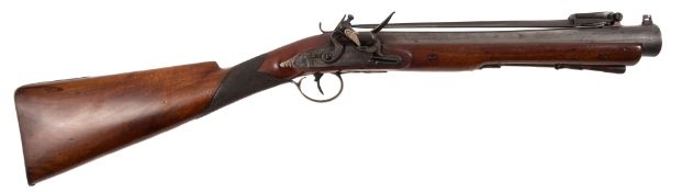 A late 18th century flintlock blunderbuss by T Jones:,