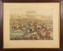 Ackerman's Series of National Steeple Chases- The Worcester 1856, Grand Stand,