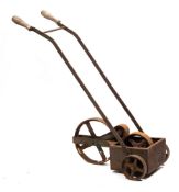 A mid-20th century line marker:, with turned wooden handles.