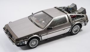 A Hot Toys Movie Masterpiece 1/6th scale Back To The Future 'DeLorean Time machine':.