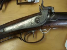 A double barrel percussion cap sporting gun by Alexander Martin, Paisley:,