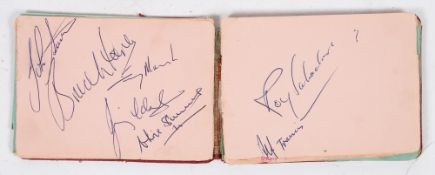 Of motor racing interest - a good autograph album of racing driver signatures:- Jim Clark,