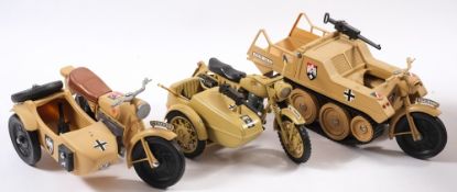 A Palitoy Action Man 'German Motorcycle & Sidecar' in original box:,