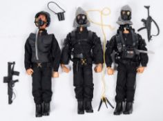 Three Action Man SAS dressed figures:,