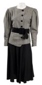 Jean Muir (1928-1995) A Jean Muir Studio black wool three quarter length jacket:,