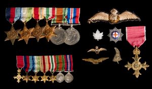 An RAF OBE group of seven to Flight Lieutenant S H Nicholson RAF ,