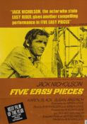 A lobby poster for 'Five easy pieces' together with a collection of twelve later film posters:,