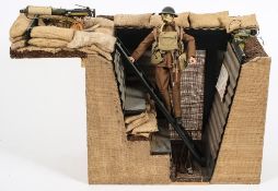 A 1/6th scale diorama of a WWI machine gun trench emplacement:,