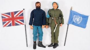A Pedigree Tommy Gunn painted hair UN Peace keeping figure:,
