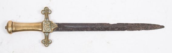 A War Department issue brass hilted bandsman's sidearm by Mole, Birmingham,