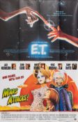Ten various British Quad film posters:, 'ET', ' The Postman Always Rings Twice', ' Witness',