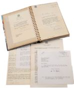 A collection of signed letters from authors and politicians:, including Sir Edward Heath,