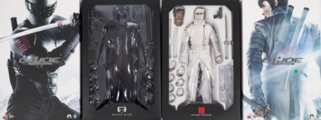 Two Hot Toys 1/6th scale GI Joe Retaliation figures 'Snake Eyes' and 'Storm Shadow':,
