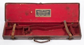 A brown leather shotgun case by William Evans, London:,