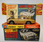 Corgi No 261 James Bond's Aston Martin DB5: with inner card stand, lacks spare passenger,