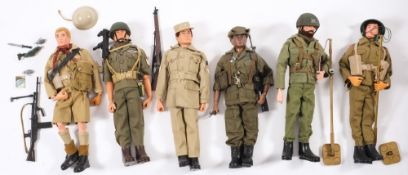 A group of six various Action Man figures:, including two Mine Dectorists,
