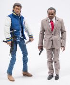 Two Loose Redman Toys 1/6th scale Lethal Weapon figures:, and a small collection of accessories.