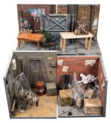 A group of five 1/6th scale diorama sets including two Alien sets: (a lot)