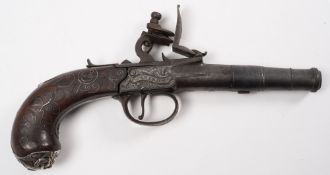 An 18th century flintlock pistol by Knight, London:,