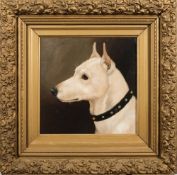 Henry Frederick Lucas-Lucas [1848-1943]- Head study of Jack Russell terrier with ears up,