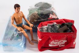 A Palitoy Action Man flock hair 'eagle eyes' Soldier together with a collection of various