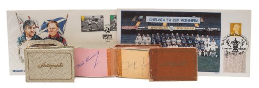 A set of 1966 Chelsea FC team signatures:,