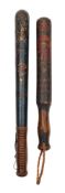 A George IV painted truncheon for 'Wingham Street Borough Upper Half Hundred':,