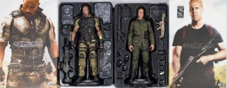 Two Hot Toys 1/6th scale GI Joe Retaliation figures 'Roadblock' and 'Joe Colton':,