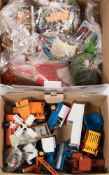 A collection of loose Britains farm vehicles, animals and accessories:,