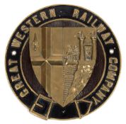 A GWR circular bronze sideplate:,
