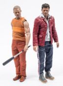 Blitzway 1/6th scale Brad Pitt Fight Club figures:, boxed ( accessories incomplete).
