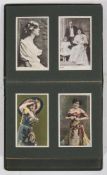 An early 20th century postcard album of actresses:, including Philco and others,