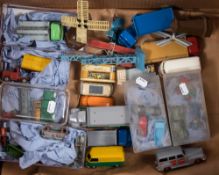 A collection of various diecast vehicles:, various makers, (some restored/repainted).