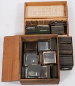 A quantity of 3 inch diapositive lantern slides, West Country subject matter:, (a lot).