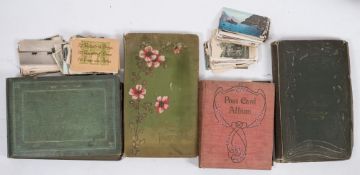Four early 20th century postcard albums and contents:, mostly GB topographical,