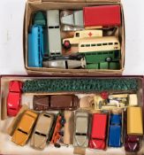 Dinky, Tri-ang and others a group of various cars and buses:,