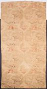 A pair of quilted bed covers: decorated with hunting scenes, 220 x 120cm.