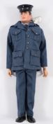 A Hasbro GI Joe painted hair Pilot Officer:, in uniform with dog tag.