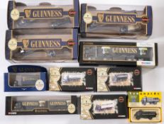 A collection of Guinness livery Corgi vehicles:,