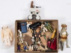 A group of Kenner/Palitoy Star Wars 3 /34 inch action figures:, including a Tauntaun,